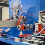 Microcomputer Double-Disc Automatic Coil-Forming and Film-Wrapping Machine